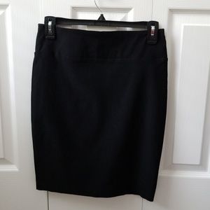 Black stretchy pull on skirt.